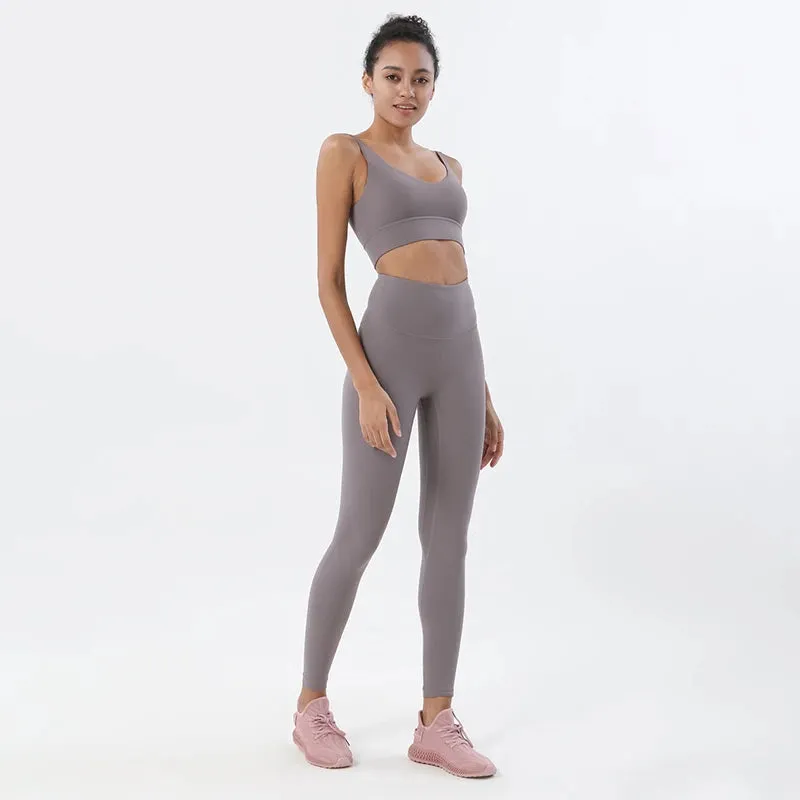SOISOU Nylon Tracksuits Women's Yoga Set Sports Suit