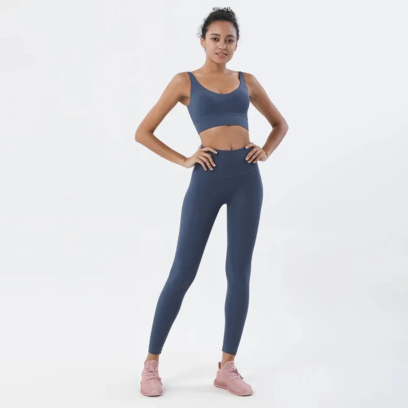 SOISOU Nylon Tracksuits Women's Yoga Set Sports Suit