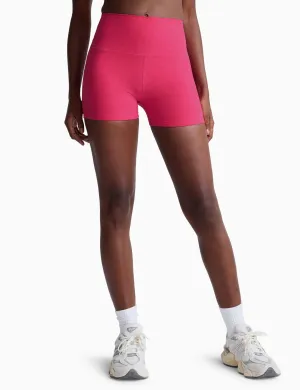 Spacedye Keep Pace 5" Biker Short - Vivid Pink Heather