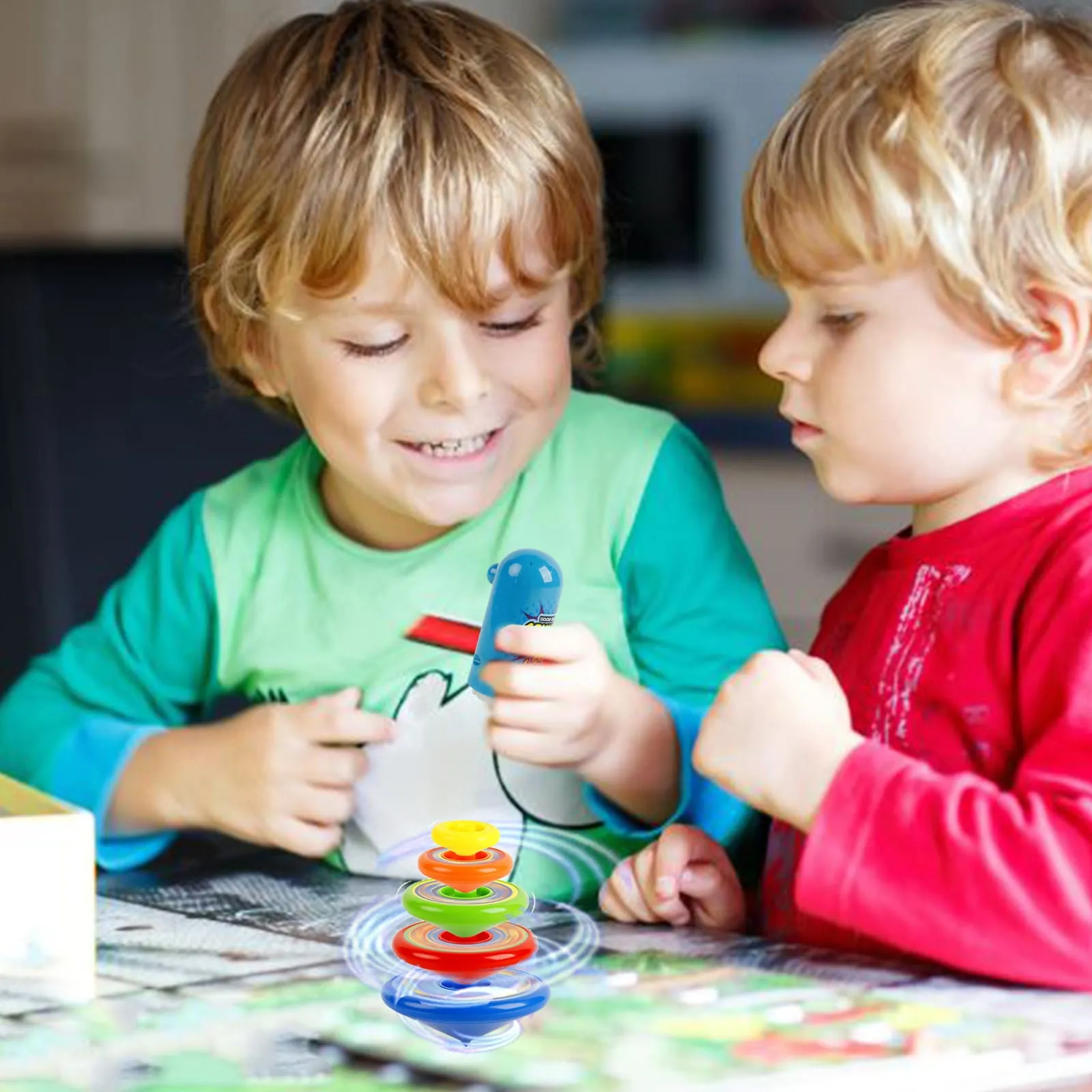 Spinning Top Shoot Gyro Rotation Game - 5 Pieces