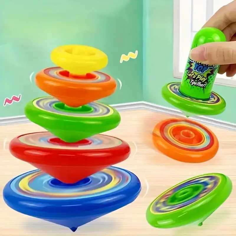 Spinning Top Shoot Gyro Rotation Game - 5 Pieces