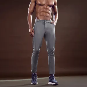 Statement Ribbed Smart Pants - Asphalt