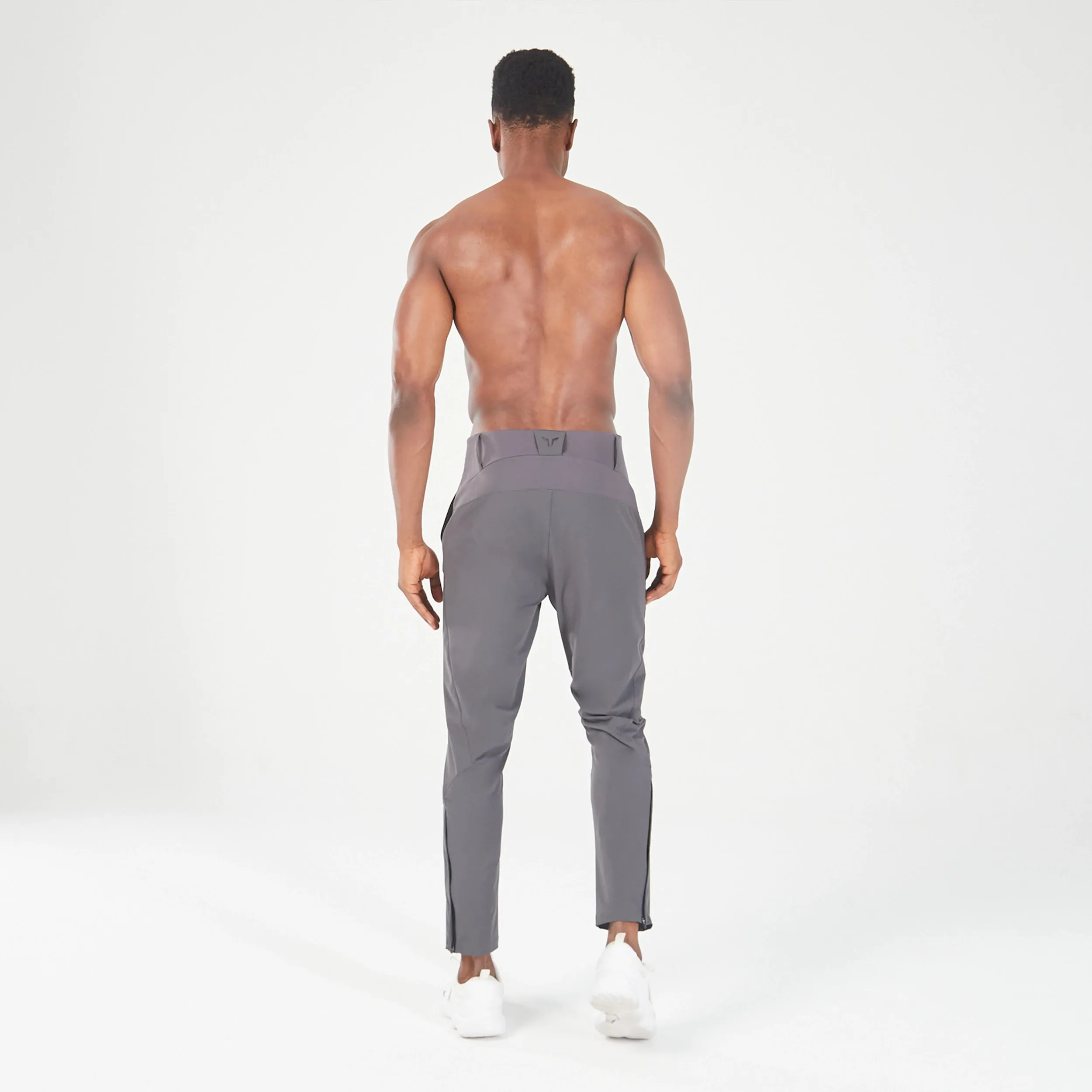 Statement Ribbed Smart Pants - Asphalt
