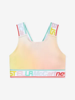 Stella McCartney Girls Logo Sports Top in Multicolour