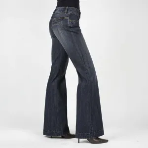 Stetson Women's 214 Dark Wash City  Long Trouser
