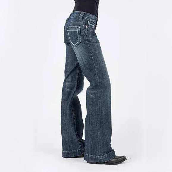 Stetson Women's 214 Dark Wash City  Long Trouser
