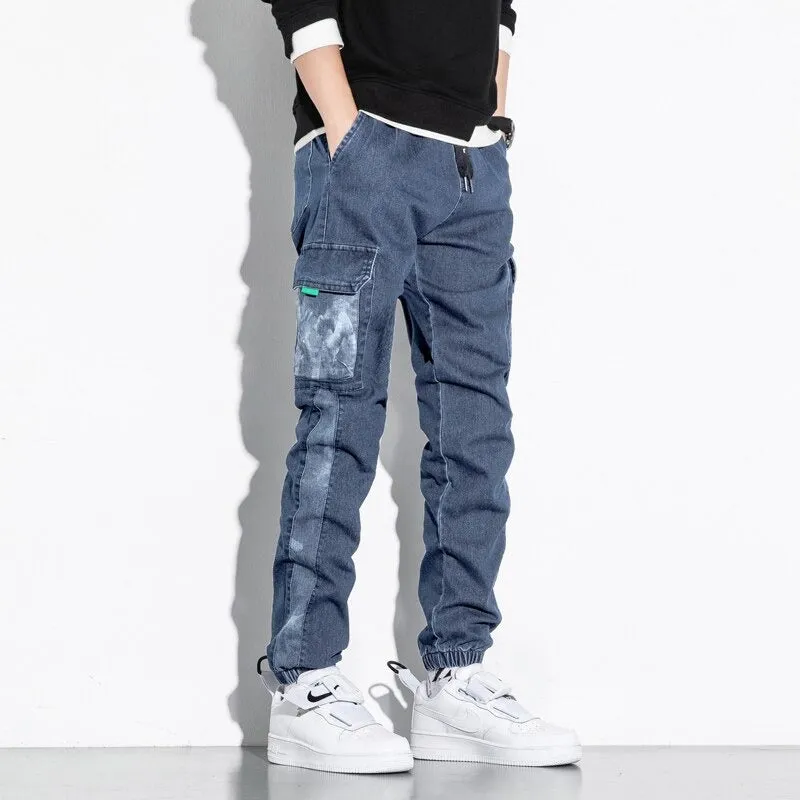 Stylish Streetwear Cargo Men Jeans'