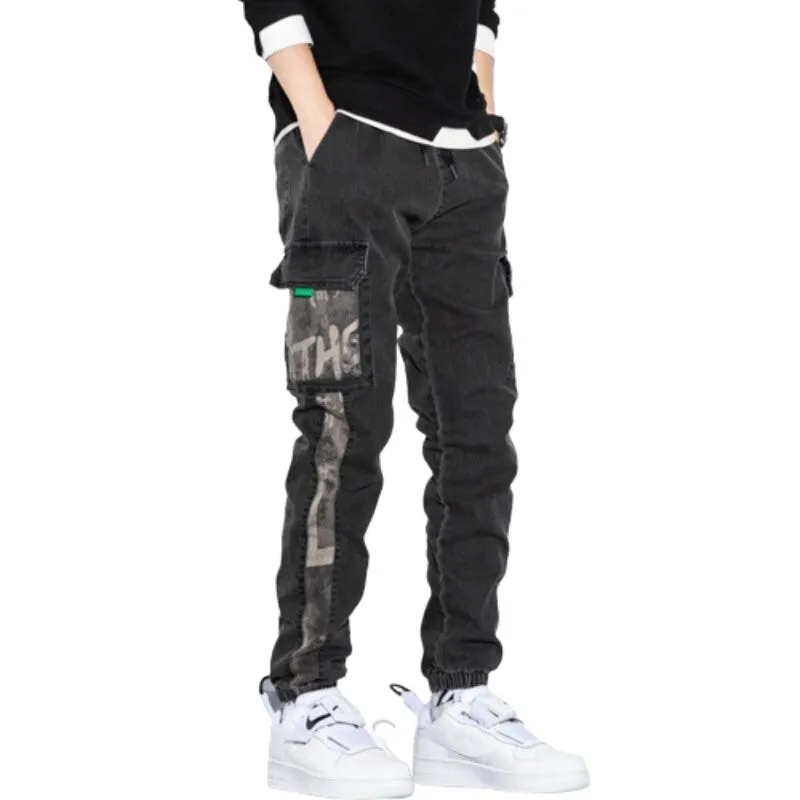 Stylish Streetwear Cargo Men Jeans'