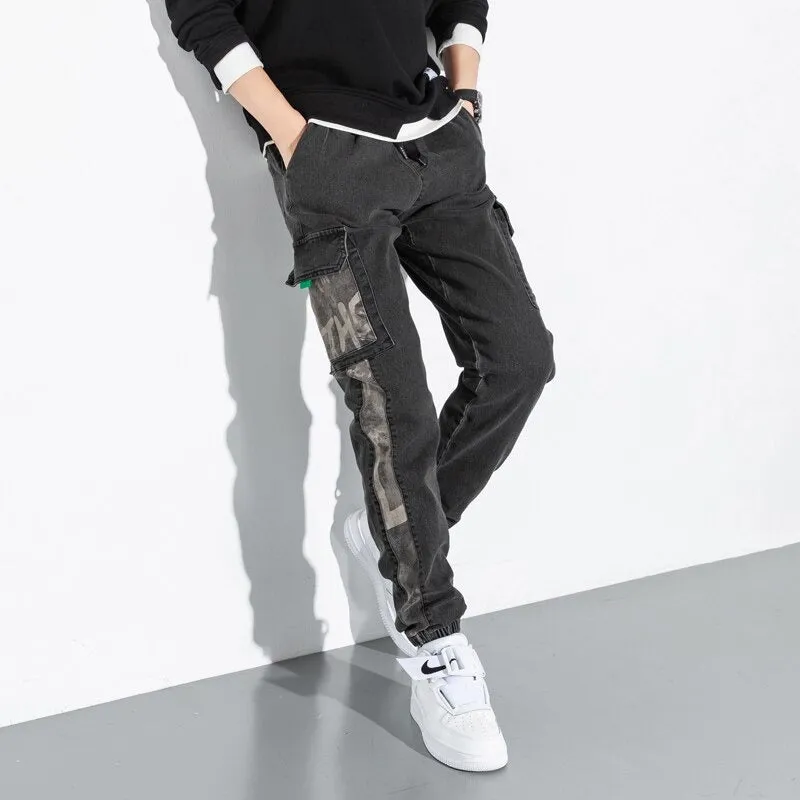 Stylish Streetwear Cargo Men Jeans'