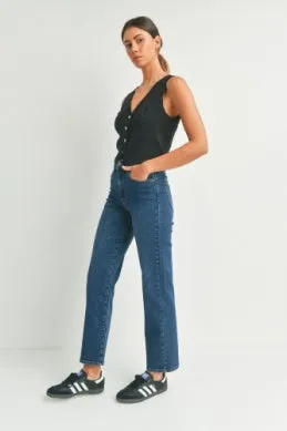 Super High Rise Relaxed Straight Jean