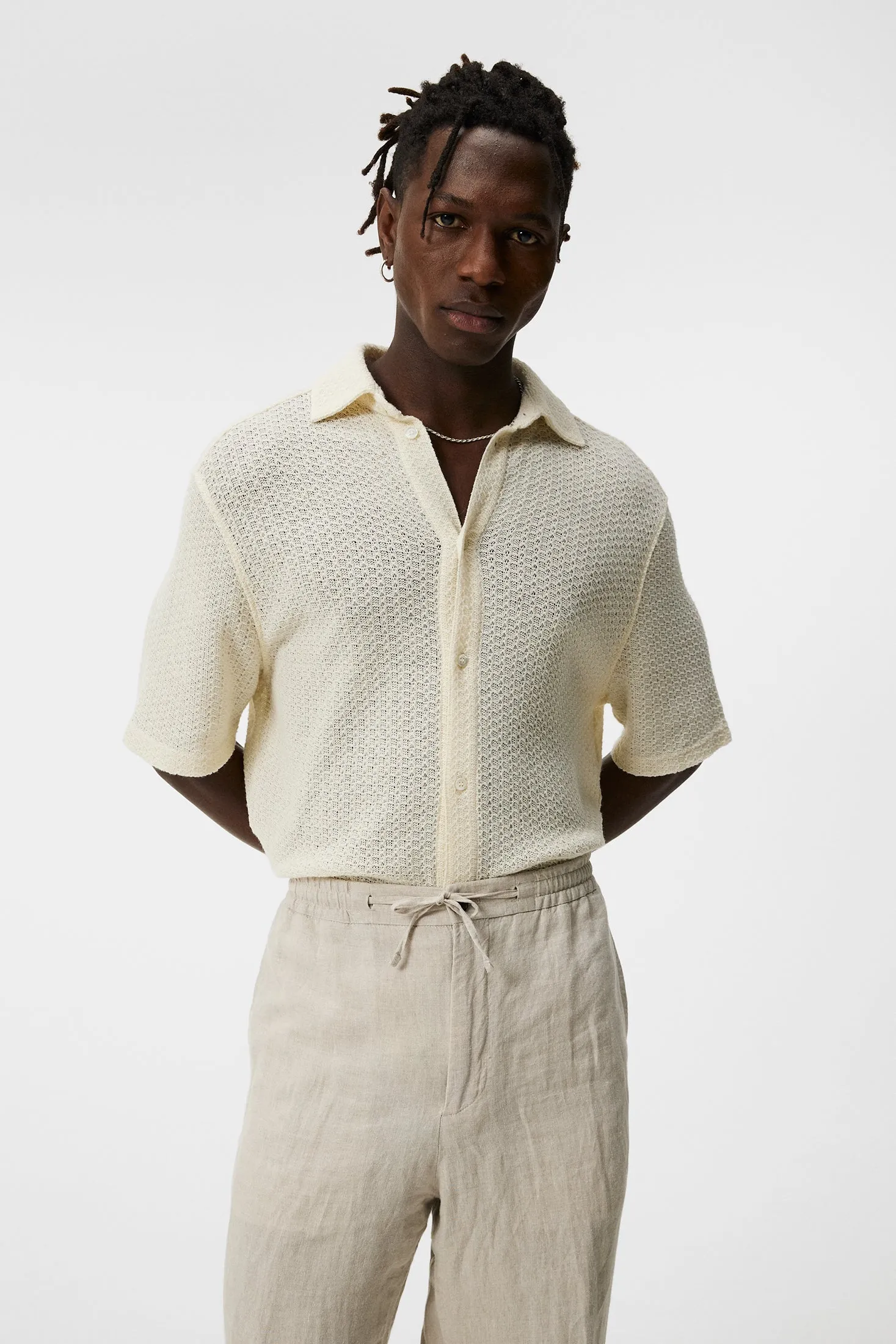 Torpa Airy Structure Shirt / Cloud White