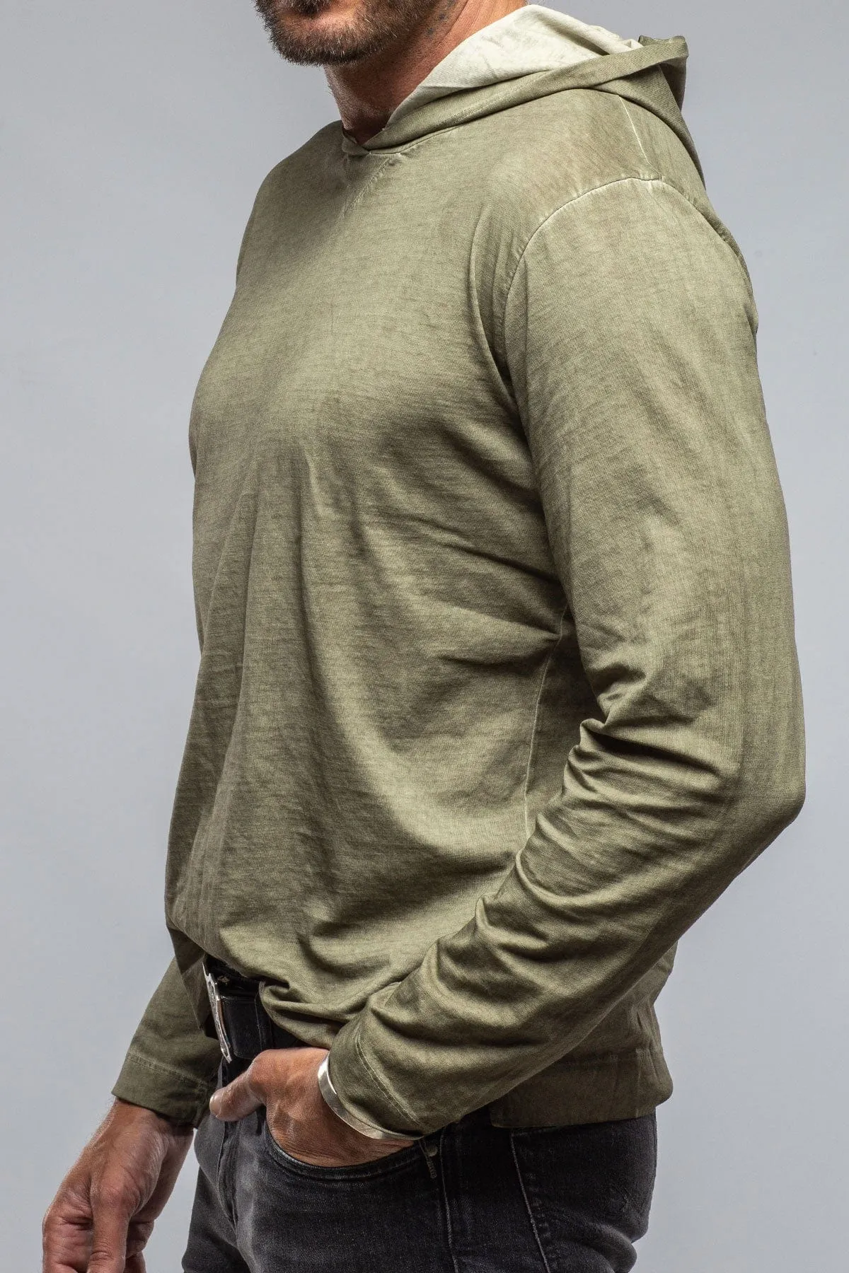 Ventura Hooded Tee in Moss