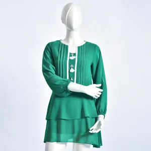 Vibrant Green Lace Top