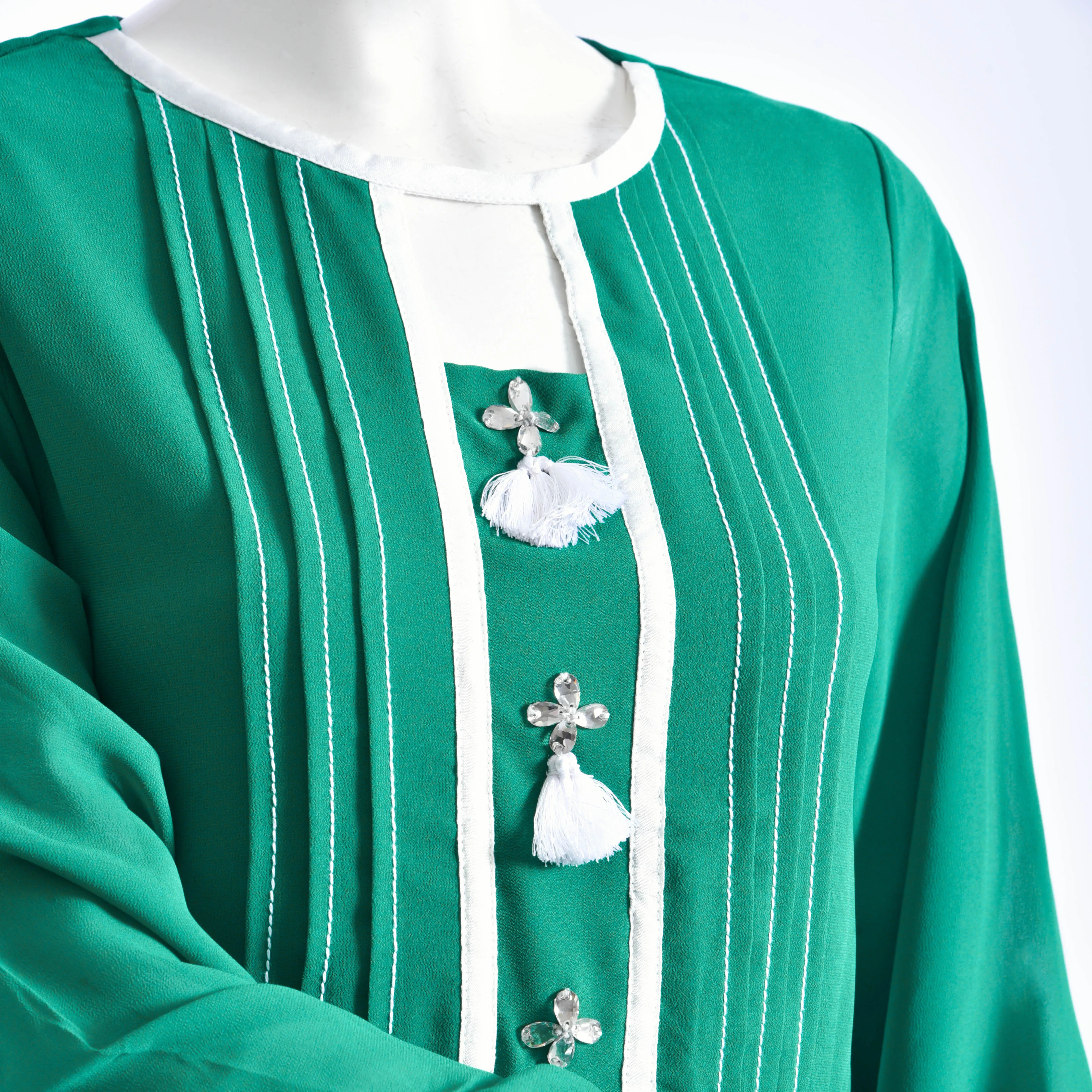 Vibrant Green Lace Top