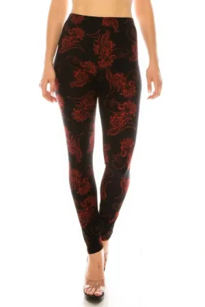 Vibrant High-Waisted Printed Leggings