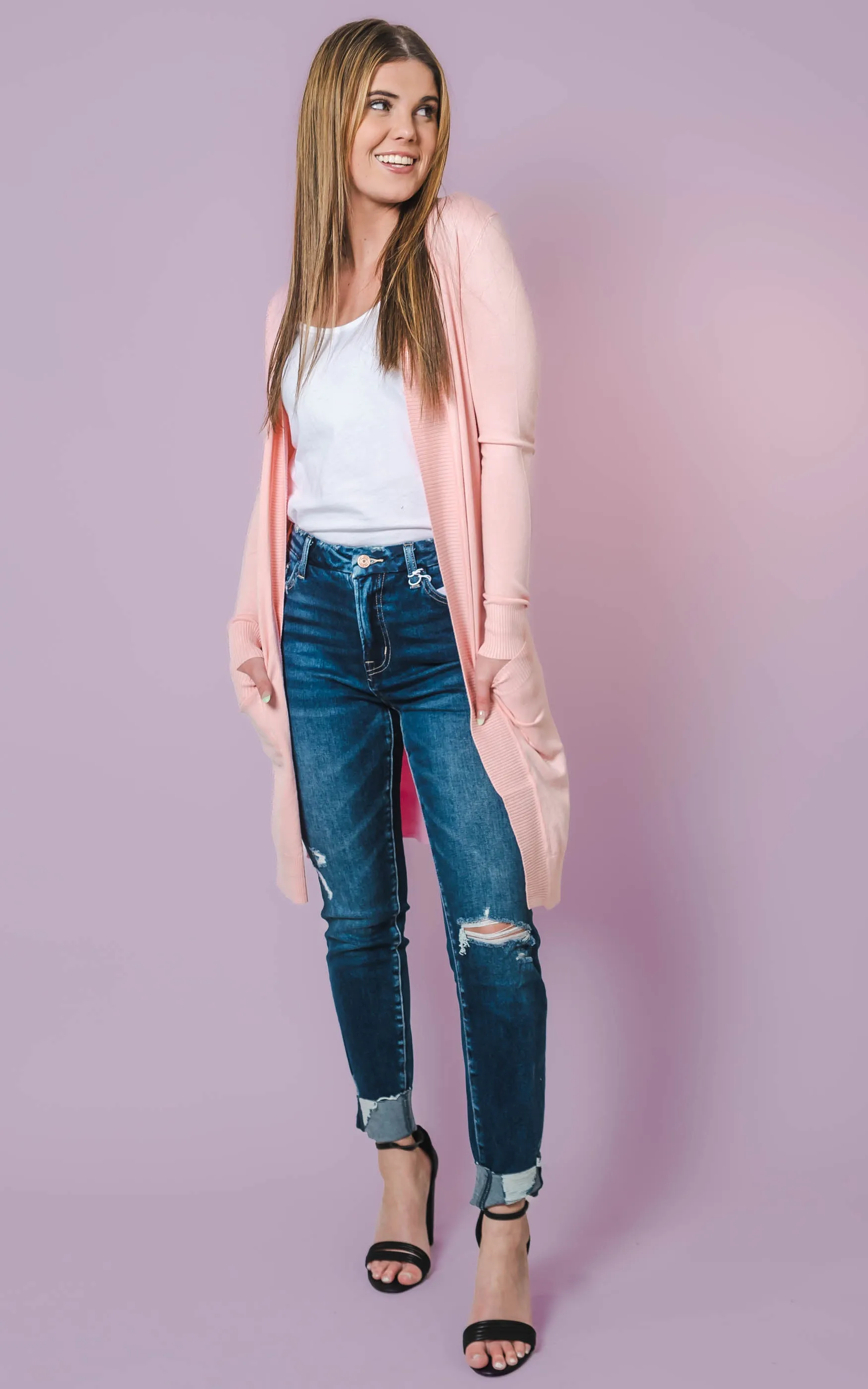 Vibrant Long Boyfriend Cardigan - Final Sale*