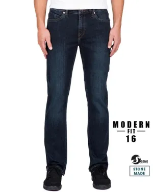 VOLCOM SOLVER DENIM MODERN STRAIGHT FIT - VINTAGE BLUE