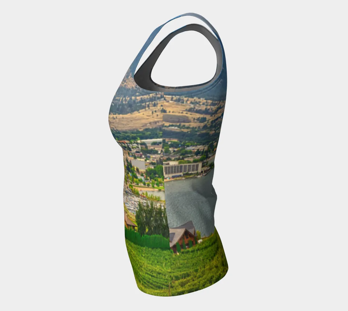 Women's All-Over Fitted Regular Tank Top - Penticton Munson Mountain