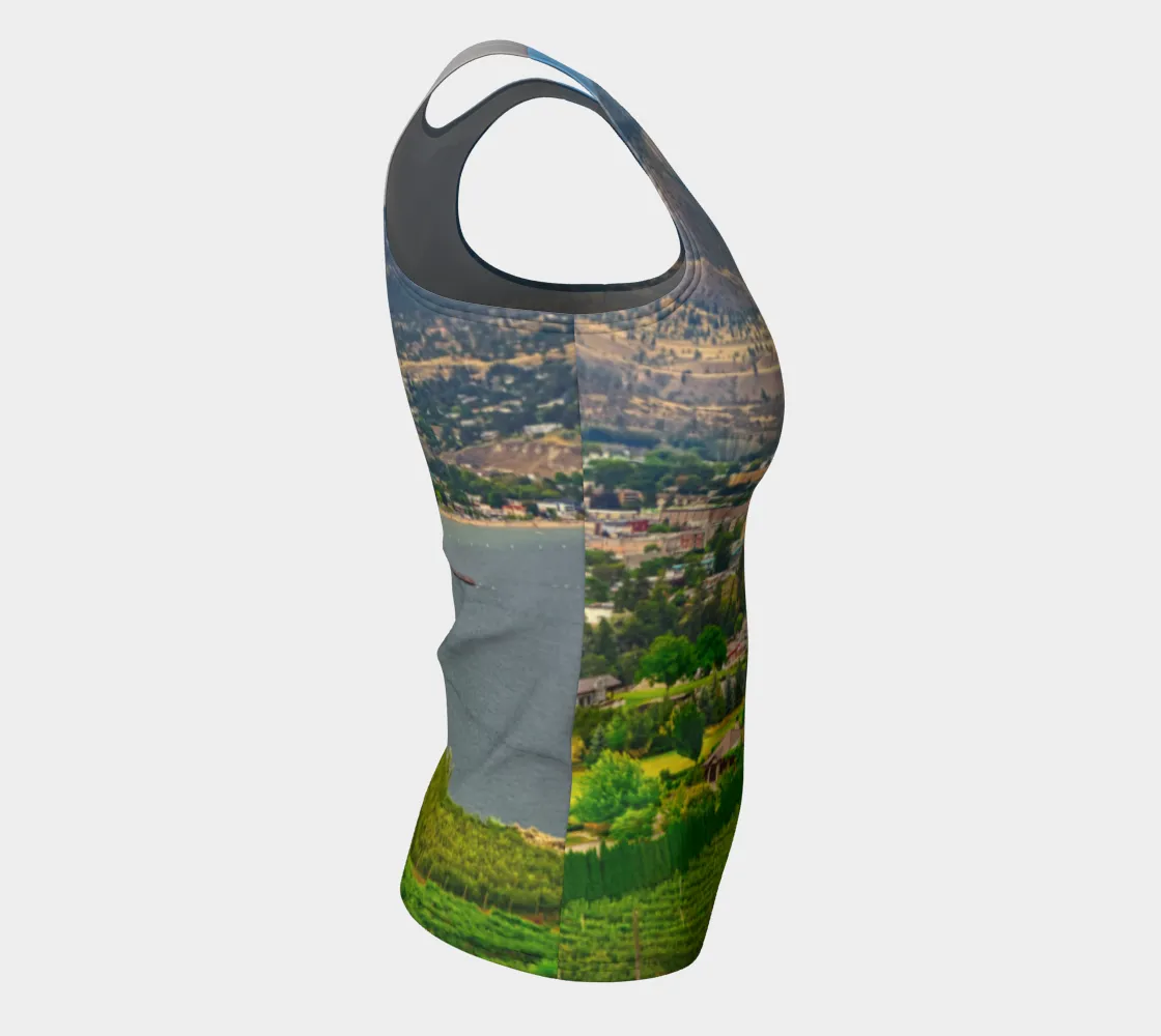 Women's All-Over Fitted Regular Tank Top - Penticton Munson Mountain