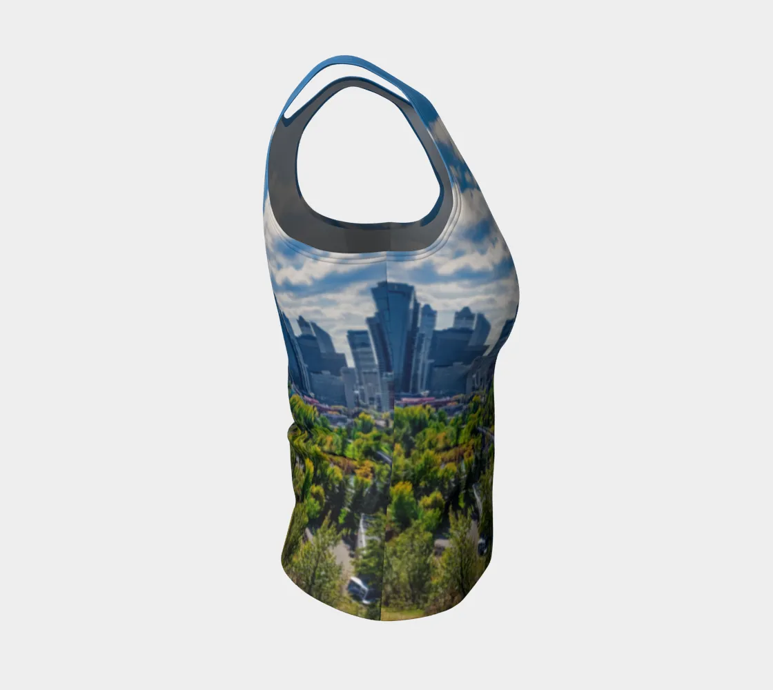 Women's Fitted Regular Tank Top - Downtown Calgary McHugh Bluff Fall