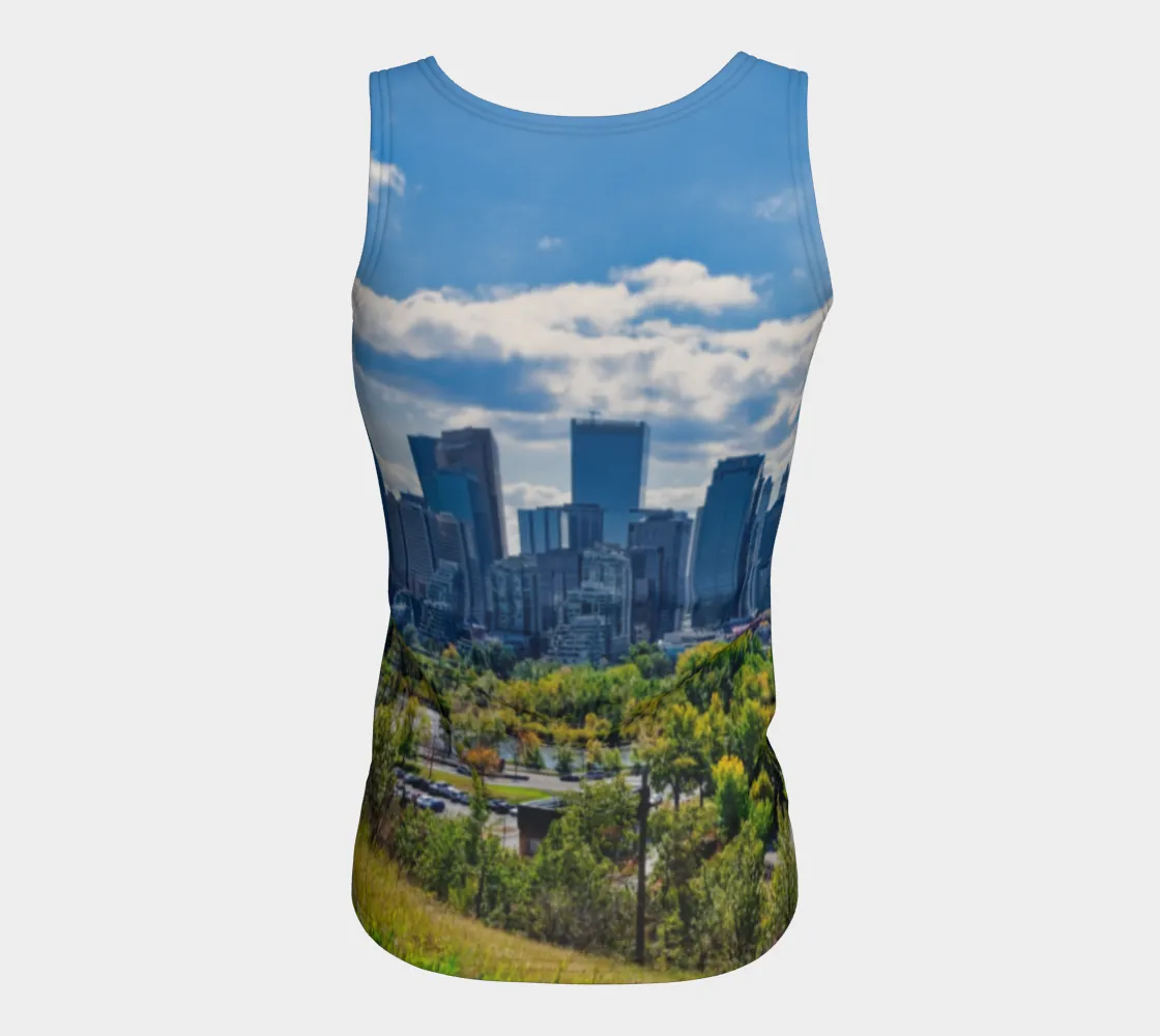Women's Fitted Regular Tank Top - Downtown Calgary McHugh Bluff Fall