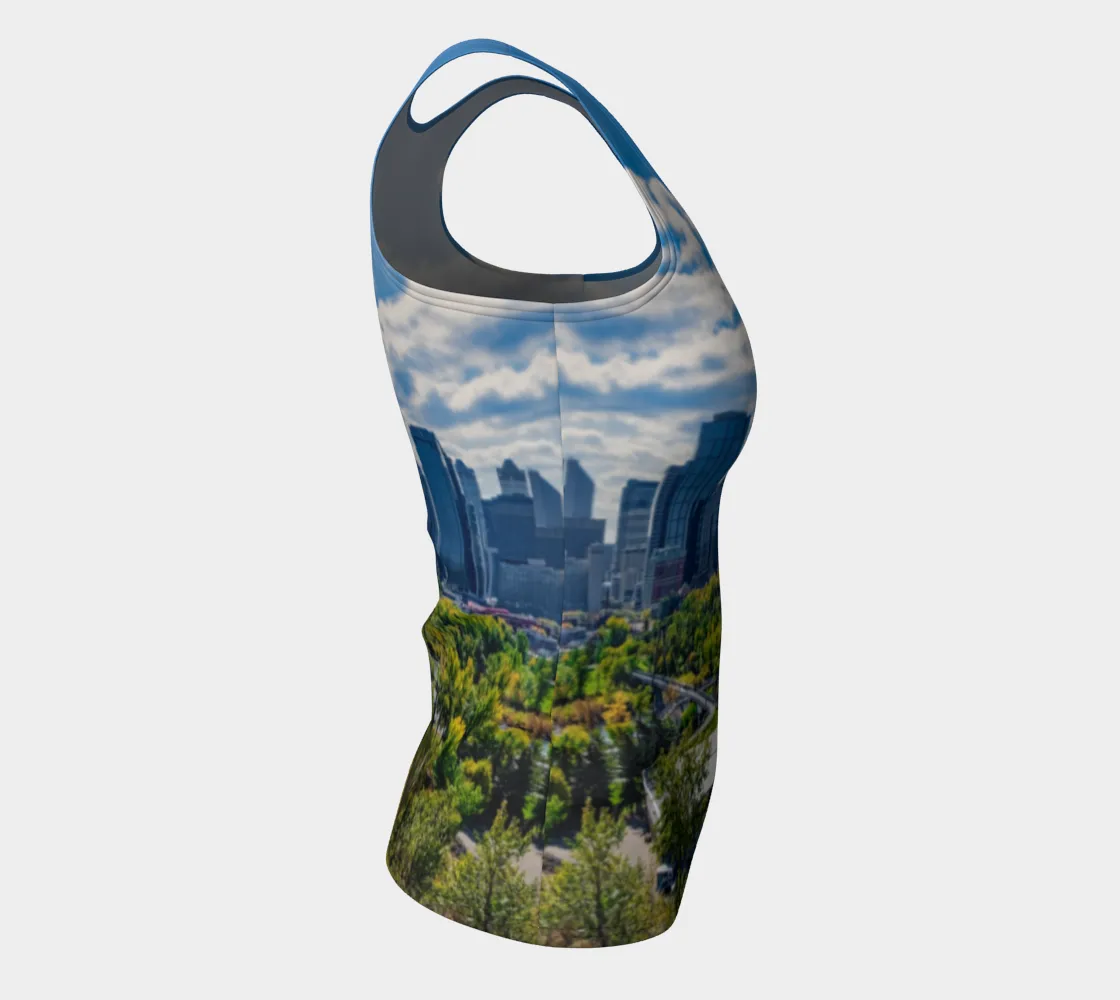 Women's Fitted Regular Tank Top - Downtown Calgary McHugh Bluff Fall