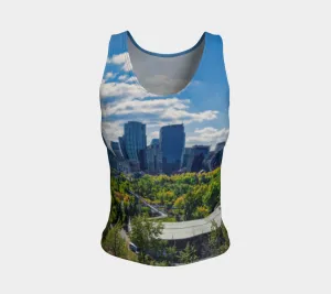 Women's Fitted Regular Tank Top - Downtown Calgary McHugh Bluff Fall