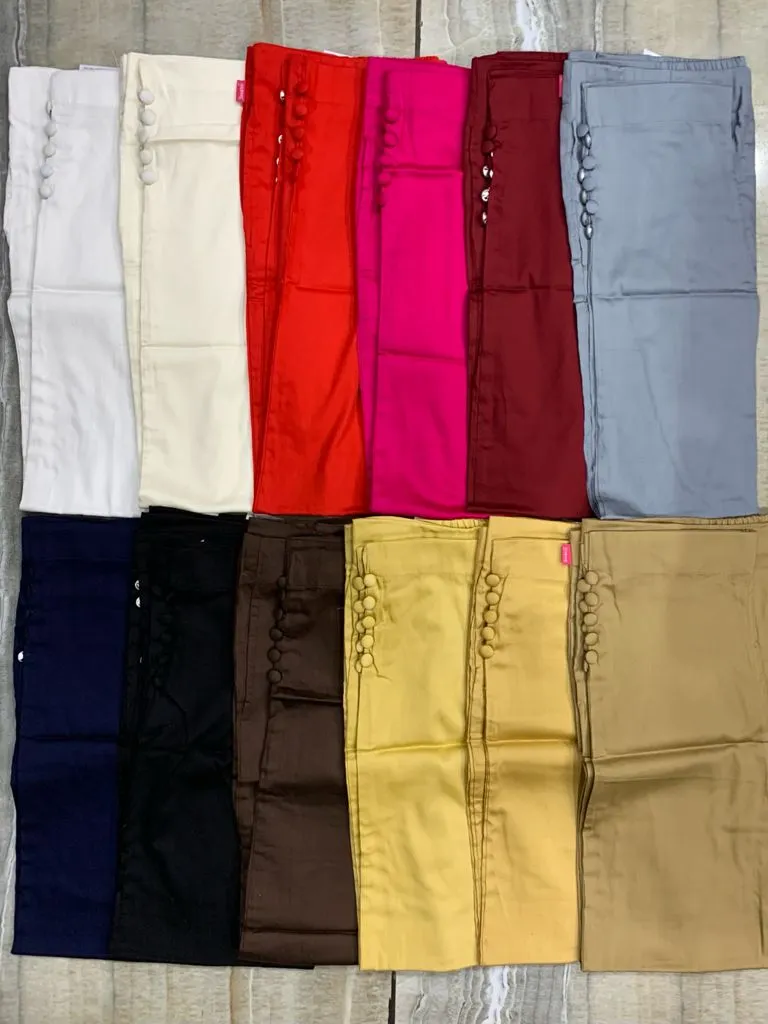 Women's Tussar Pants -SHBW1092