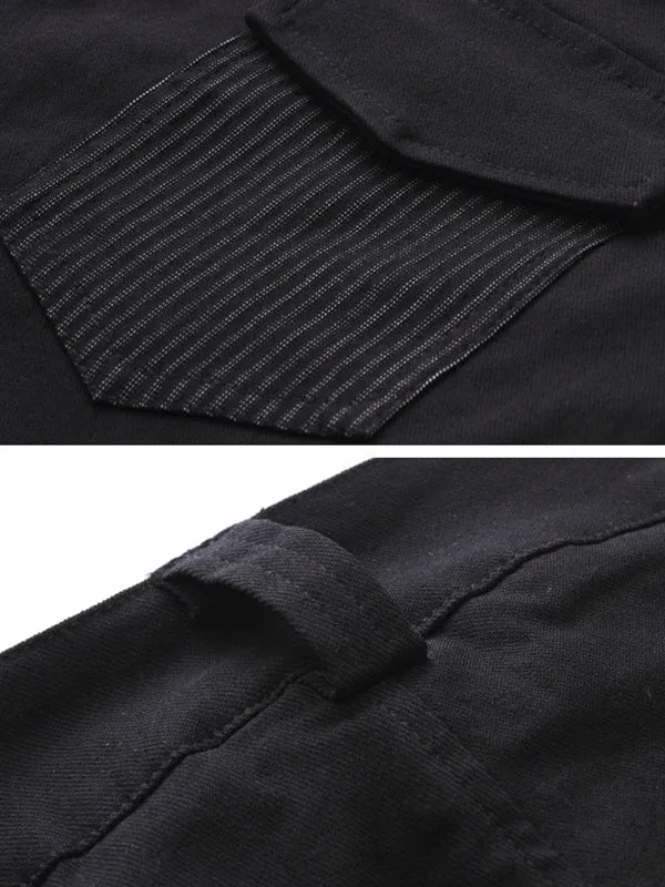 xakxx Original Cool Split-Joint With Pockets Zipper Casual Pants Bottoms