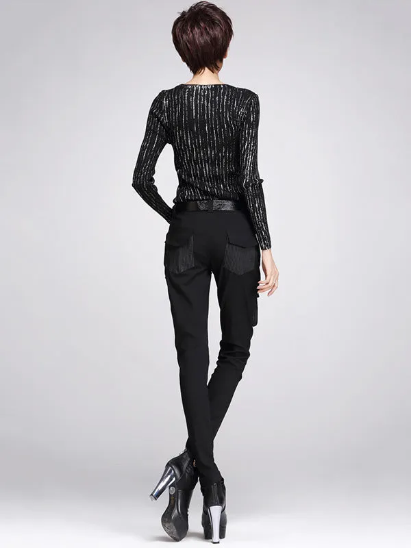 xakxx Original Cool Split-Joint With Pockets Zipper Casual Pants Bottoms