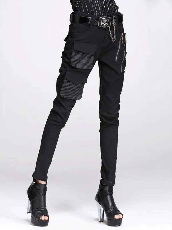 xakxx Original Cool Split-Joint With Pockets Zipper Casual Pants Bottoms