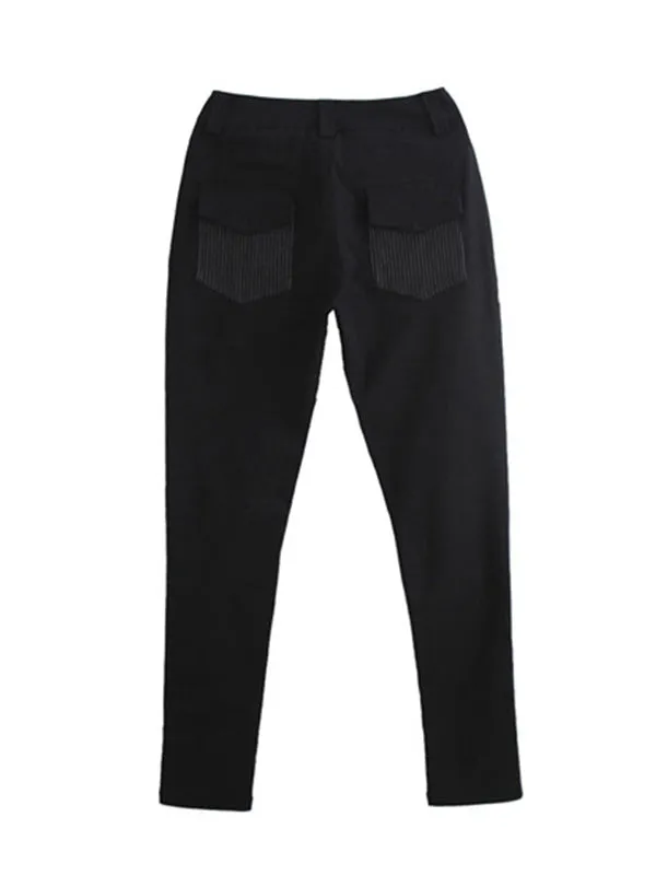 xakxx Original Cool Split-Joint With Pockets Zipper Casual Pants Bottoms