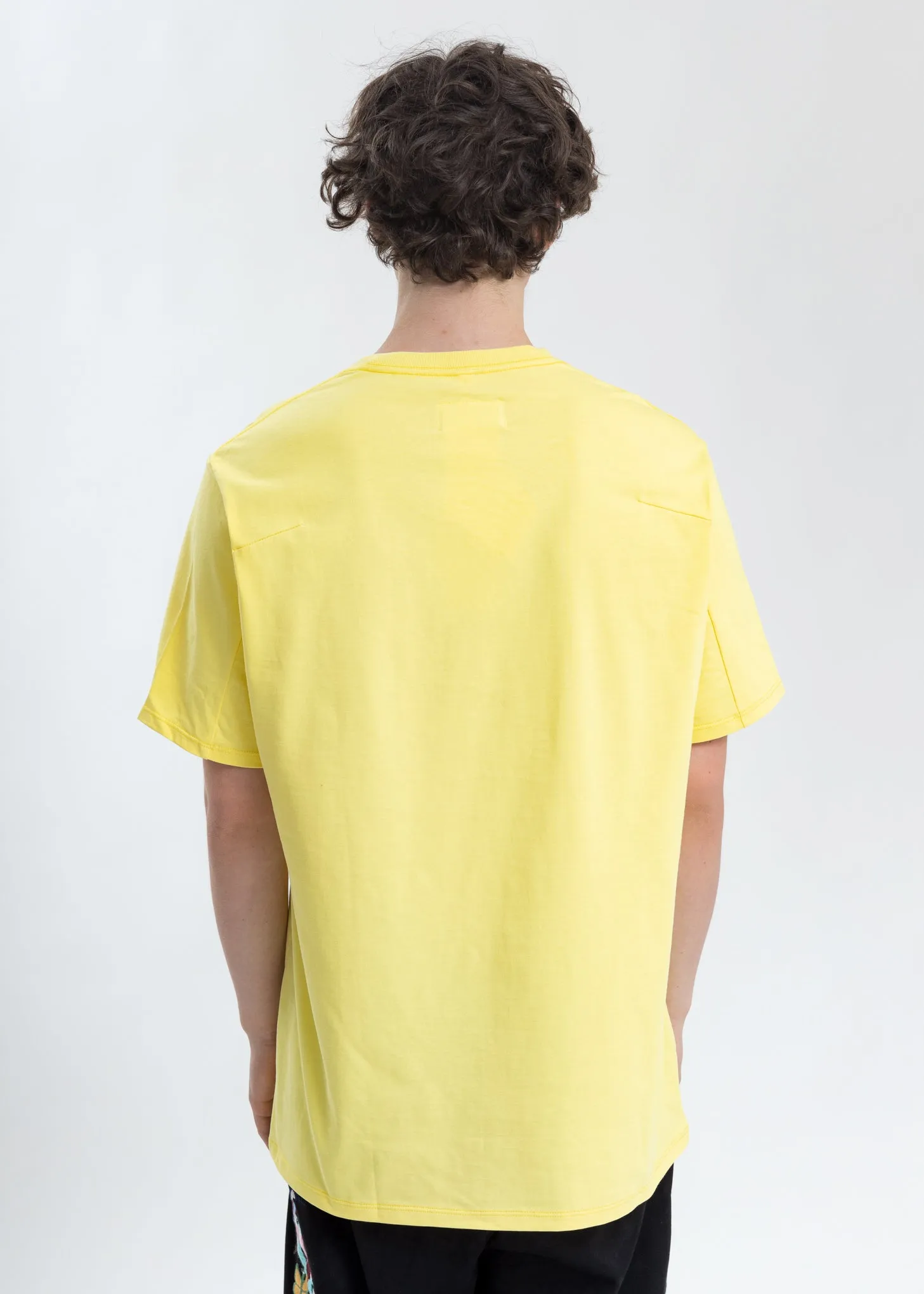 Yellow Thank You Fringe Embroidery T-Shirt